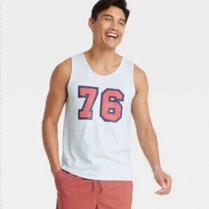 Goodfellow & Co Tank Top Mens Retro Casual 76 Graphic Summer Spring